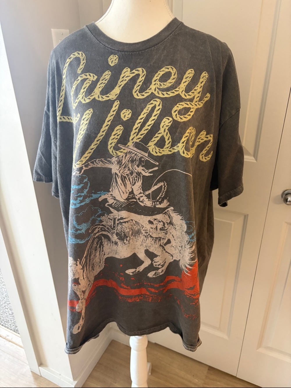 Lainey Wilson Graphic Tee - Charcoal Women’s Top